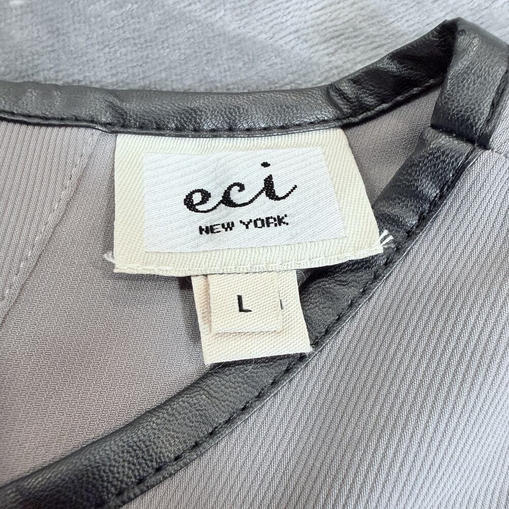 ECI New York Women’s Grey Dress Sz Large - Picture 4 of 11